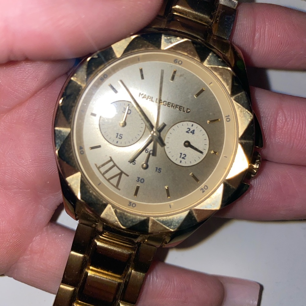 Gold Karl Lagerfeld Watch